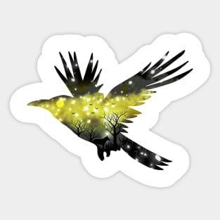 Night Raven Sticker